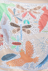 Dragon Fly Satin Touch Scarf