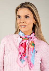 Leopard Print Satin Touch Scarf