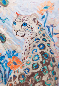 Leopard Print Satin Touch Scarf