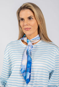 Daisy Print Satin Touch Scarf