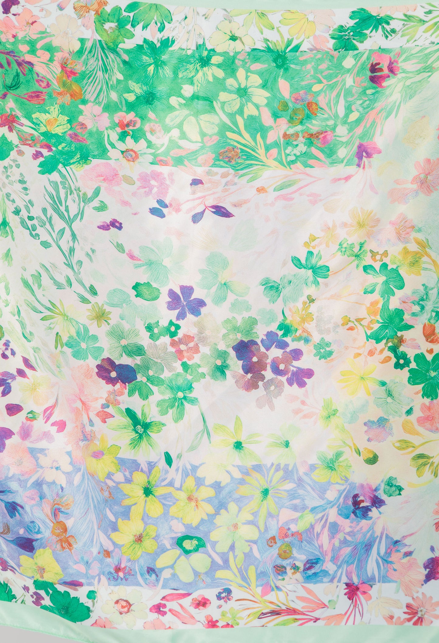 Floral Satin Touch Scarf