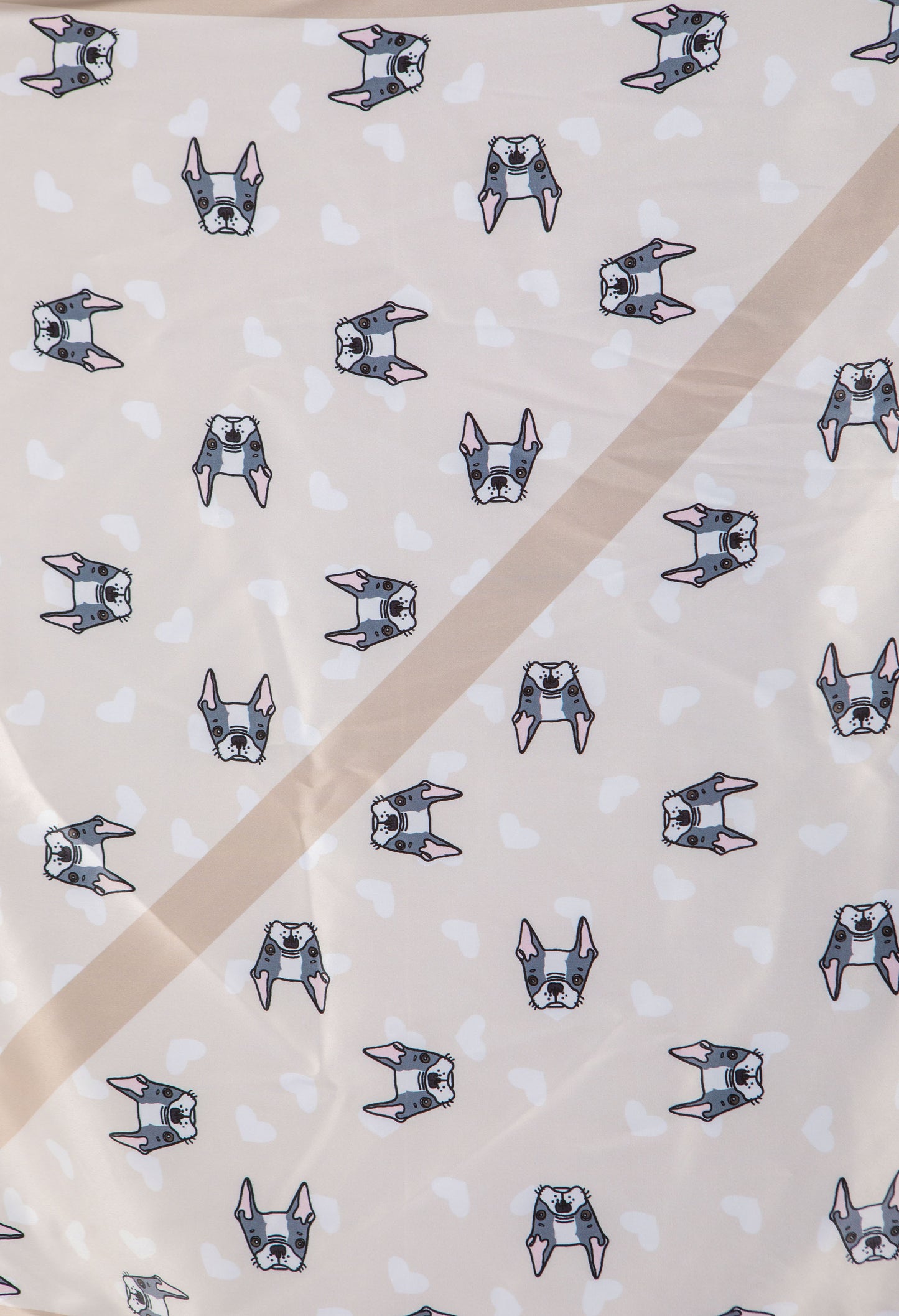 French Bulldog Satin Scarf