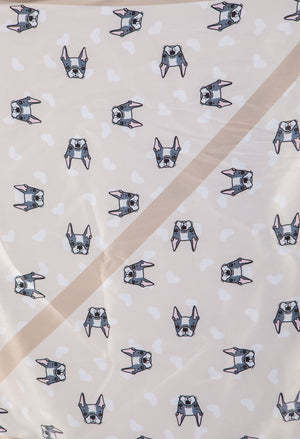 French Bulldog Satin Scarf