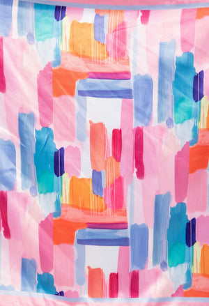 Paint Brush Satin Touch Scarf