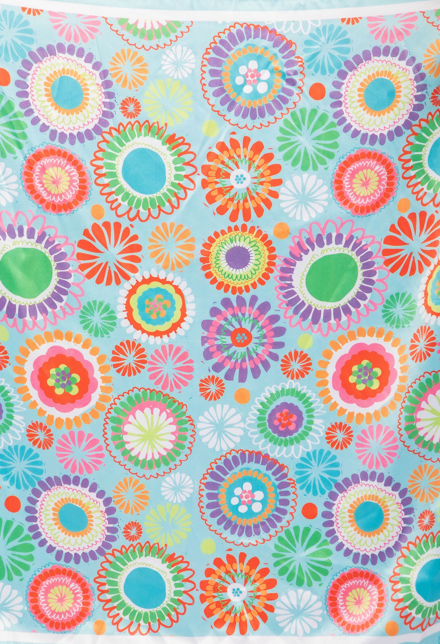 Abstract Print Satin Touch Scarf