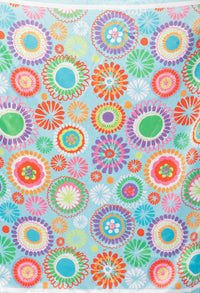 Abstract Print Satin Touch Scarf