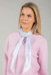Polka Dot Satin Neck Scarf