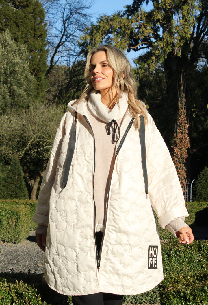Floral Quilted Coat