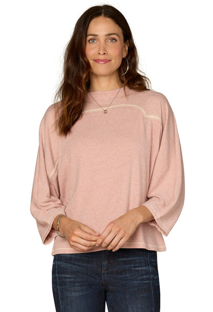 Dolman Sleeve Crew Neck Knit Top