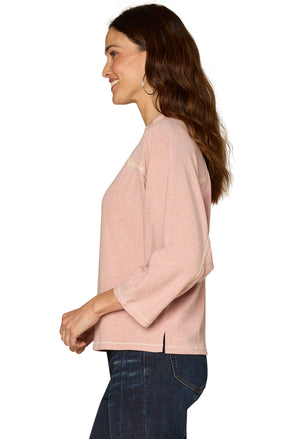 Dolman Sleeve Crew Neck Knit Top
