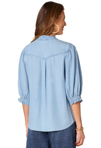 Western Denim Blouse