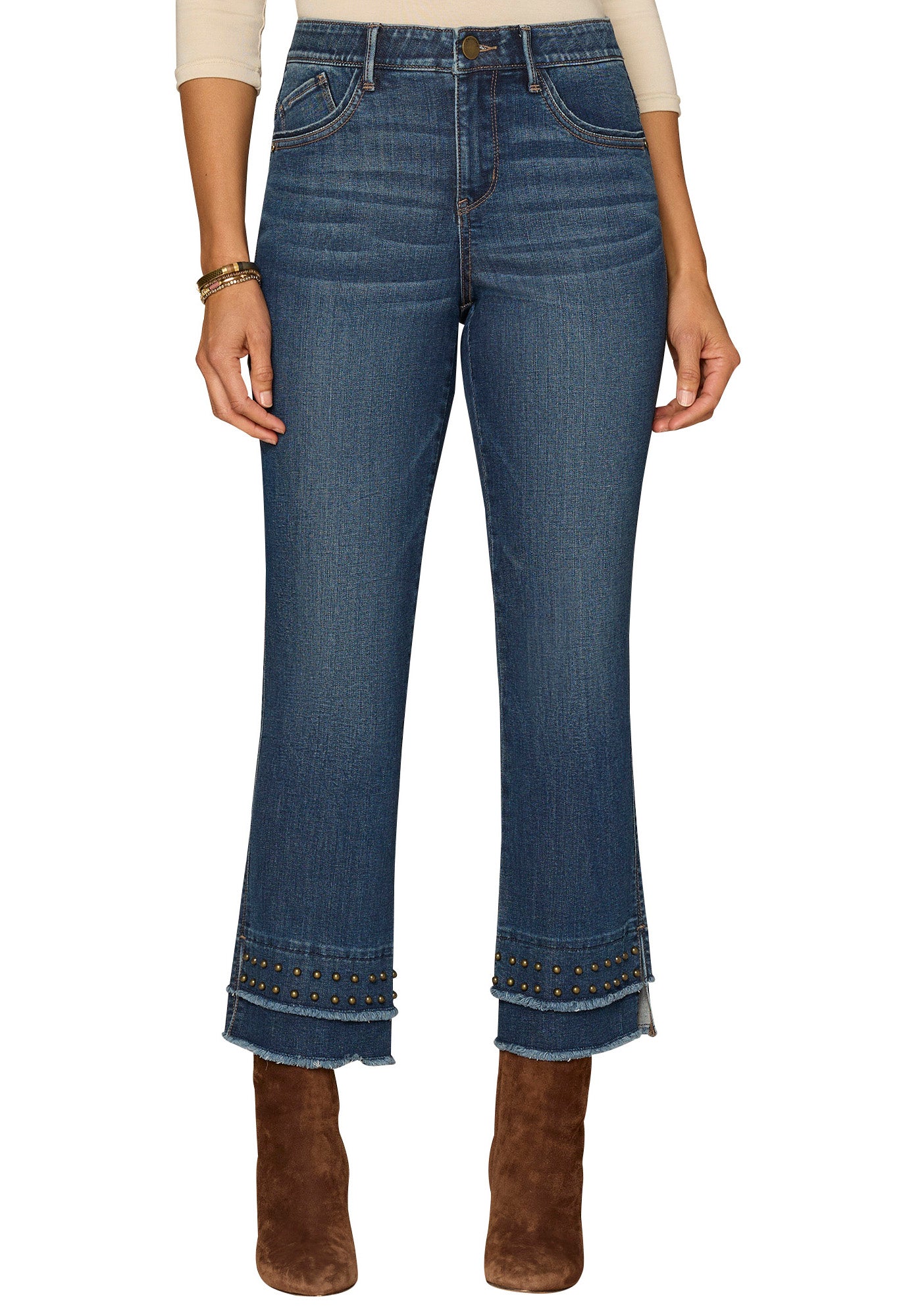 "Ab"solution® Mid-Rise Kick Flare Jean