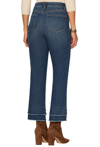 "Ab"solution® Mid-Rise Kick Flare Jean