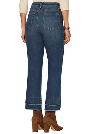 "Ab"solution® Mid-Rise Kick Flare Jean