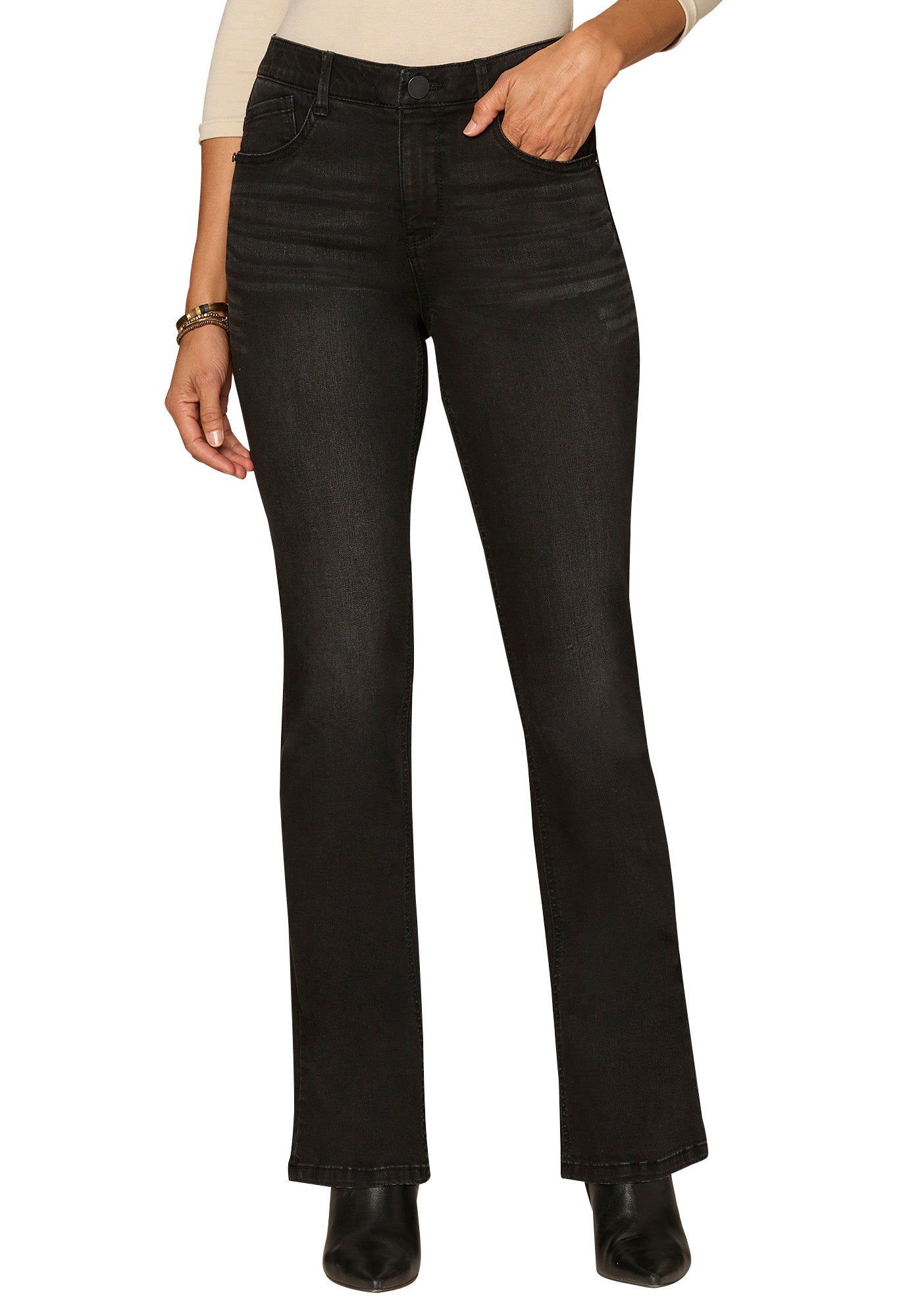 "Ab"solution® High Rise Itty Bitty Boot Jeans