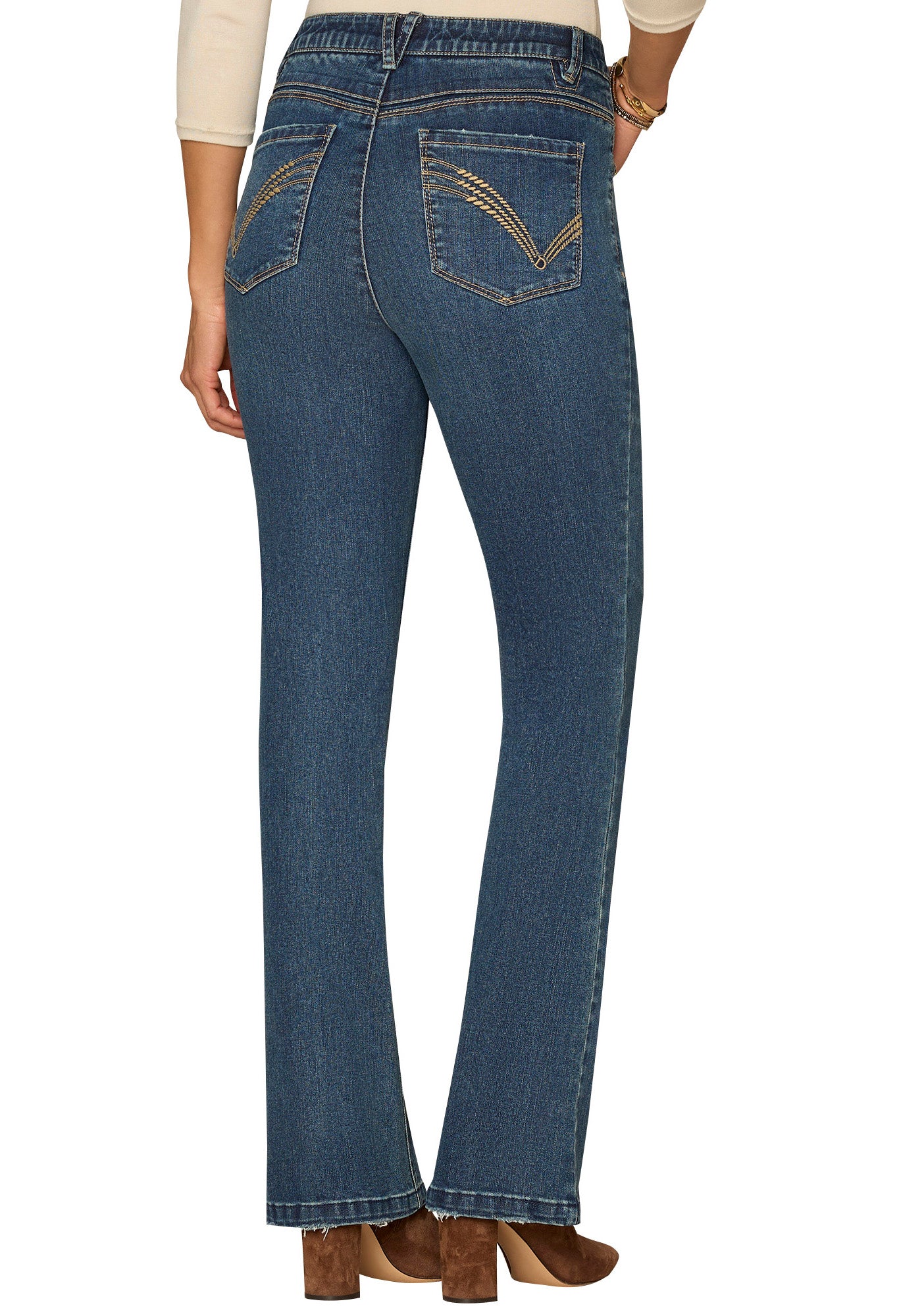 "Ab"solution Mid-Rise Itty Bitty Boot Jeans