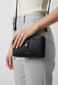 Faux Leather Multi Pocket Bag