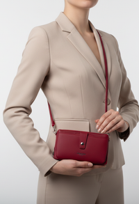 Faux Leather Multi Pocket Bag