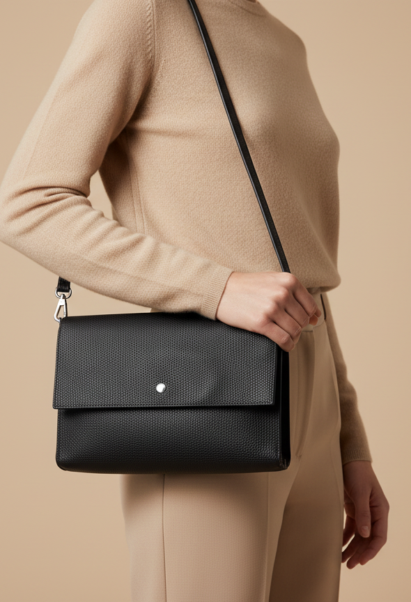 Faux Leather Envelope Bag