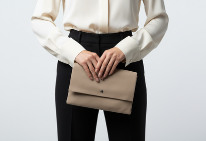 Faux Leather Envelope Bag
