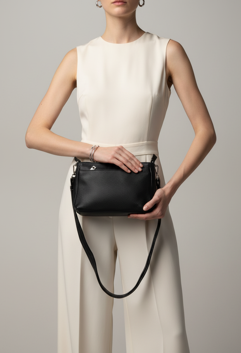 Faux Leather Cross Body Bag