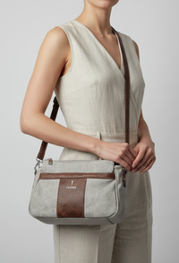 Multi Zip Cross Body Bag