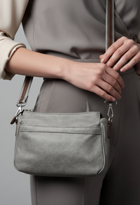 Multi Zip Cross Body Bag