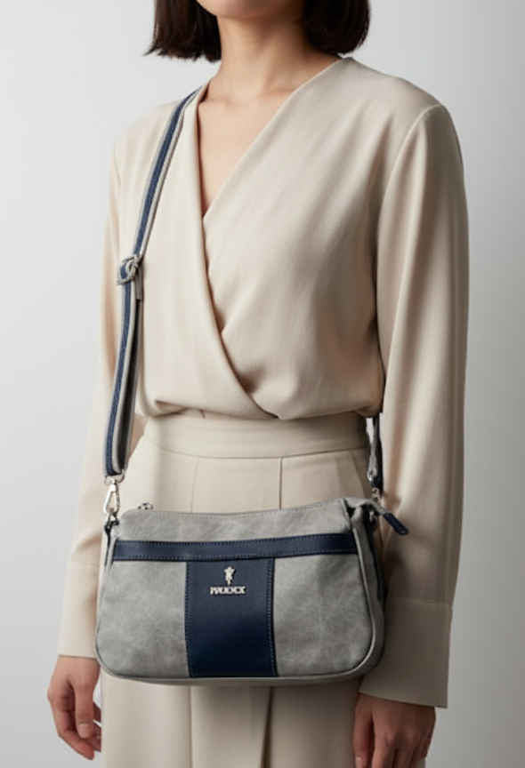 Multi Zip Cross Body Bag