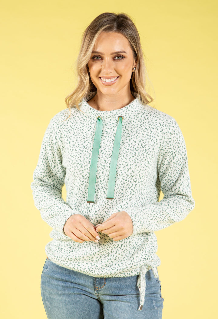 Souffle Knit Mini Leopard Top