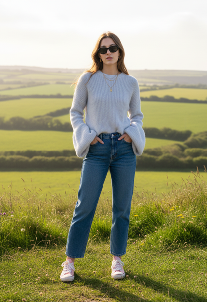 Balloon Sleeve Knit Jumper