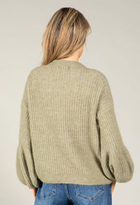 Balloon Sleeve Knit Jumper