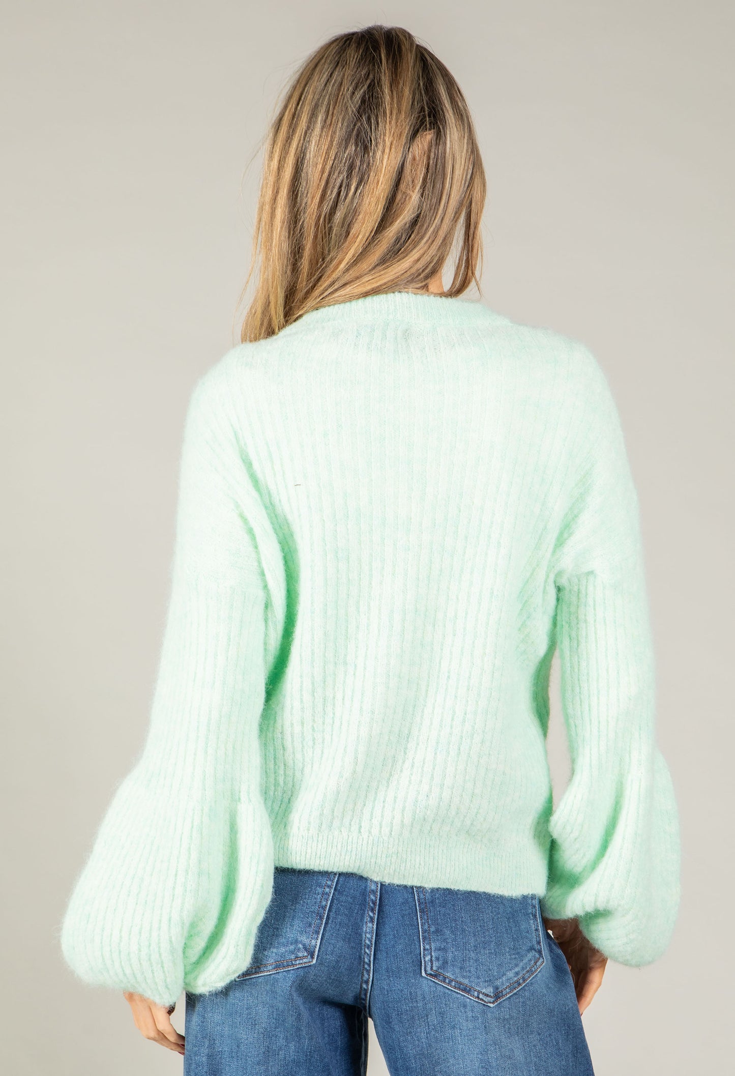 Balloon Sleeve Knit Jumper