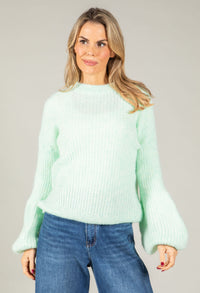 Balloon Sleeve Knit Jumper