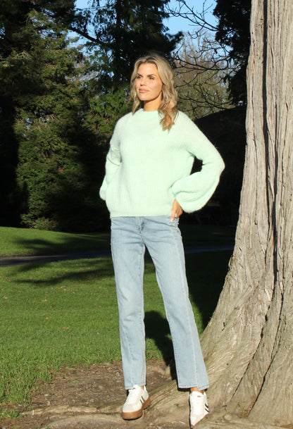 Balloon Sleeve Knit Jumper