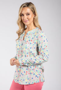 Boni Bouquet Ditsy Print Blouse