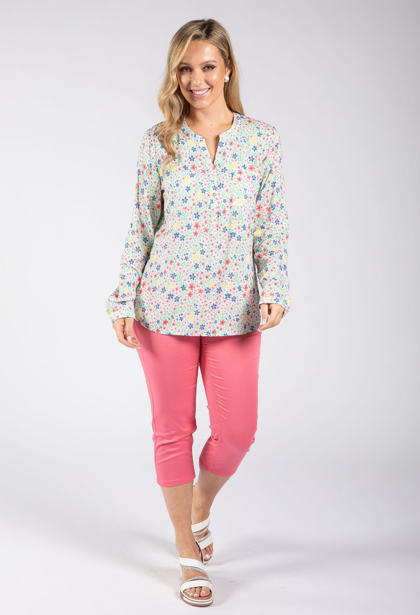 Boni Bouquet Ditsy Print Blouse