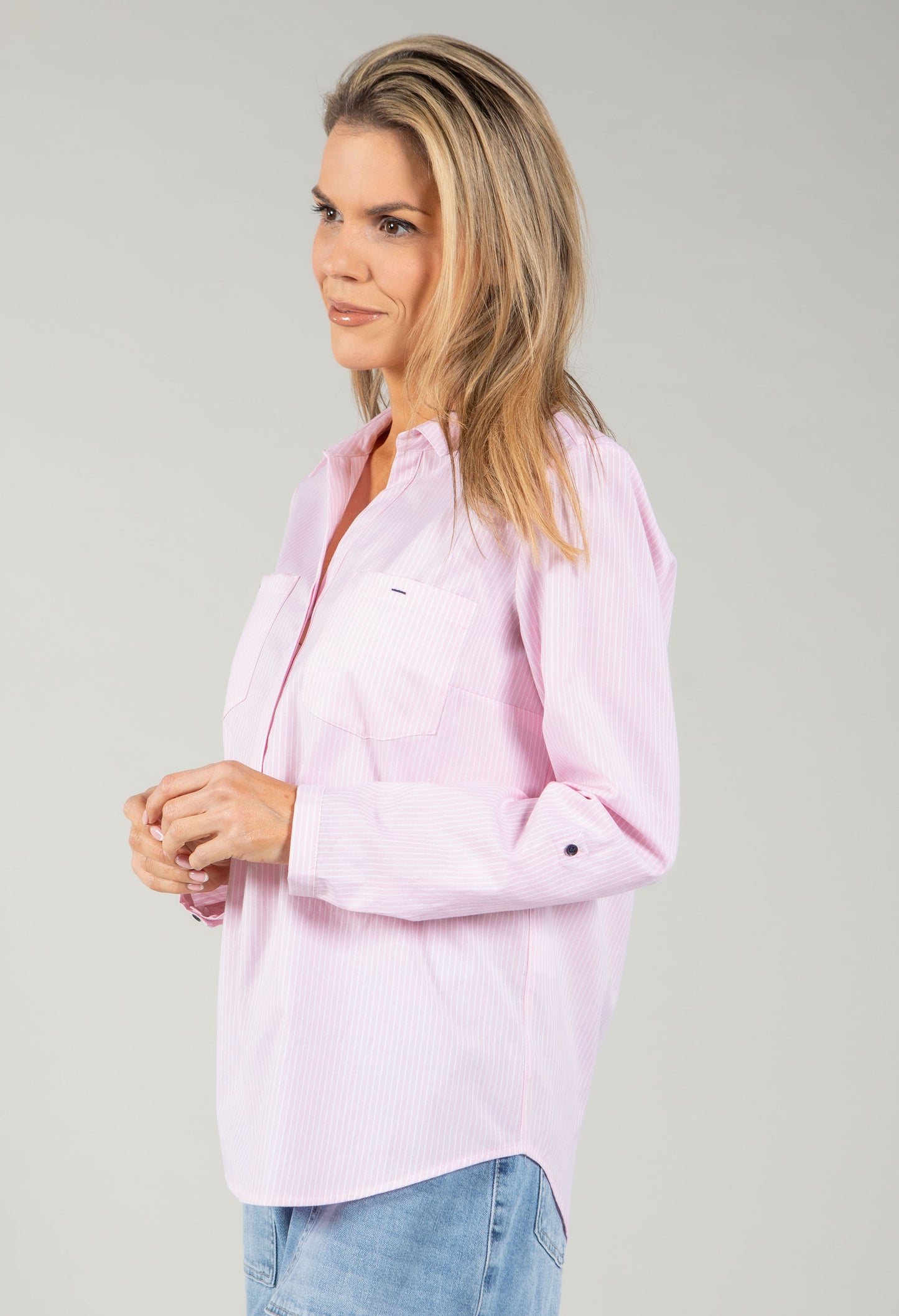 Relaxed Pin Stripe Shirt