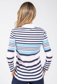 Striped Polo Top