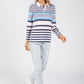 Striped Polo Top