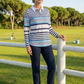 Striped Polo Top