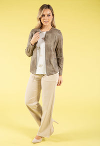 Vintage Leather Look Jacket