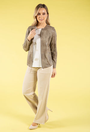 Vintage Leather Look Jacket