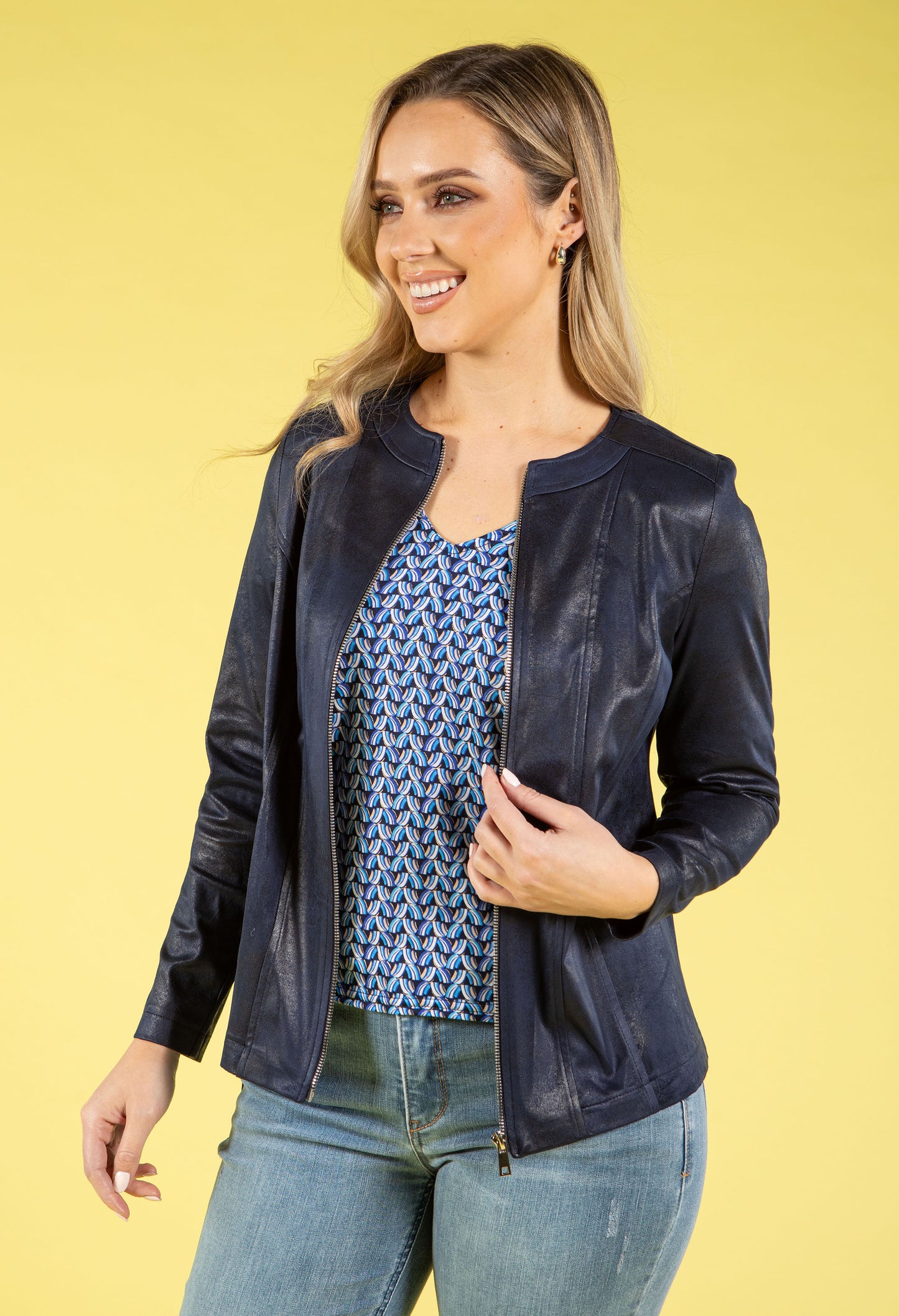 Vintage Leather Look Jacket