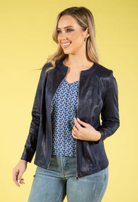 Vintage Leather Look Jacket