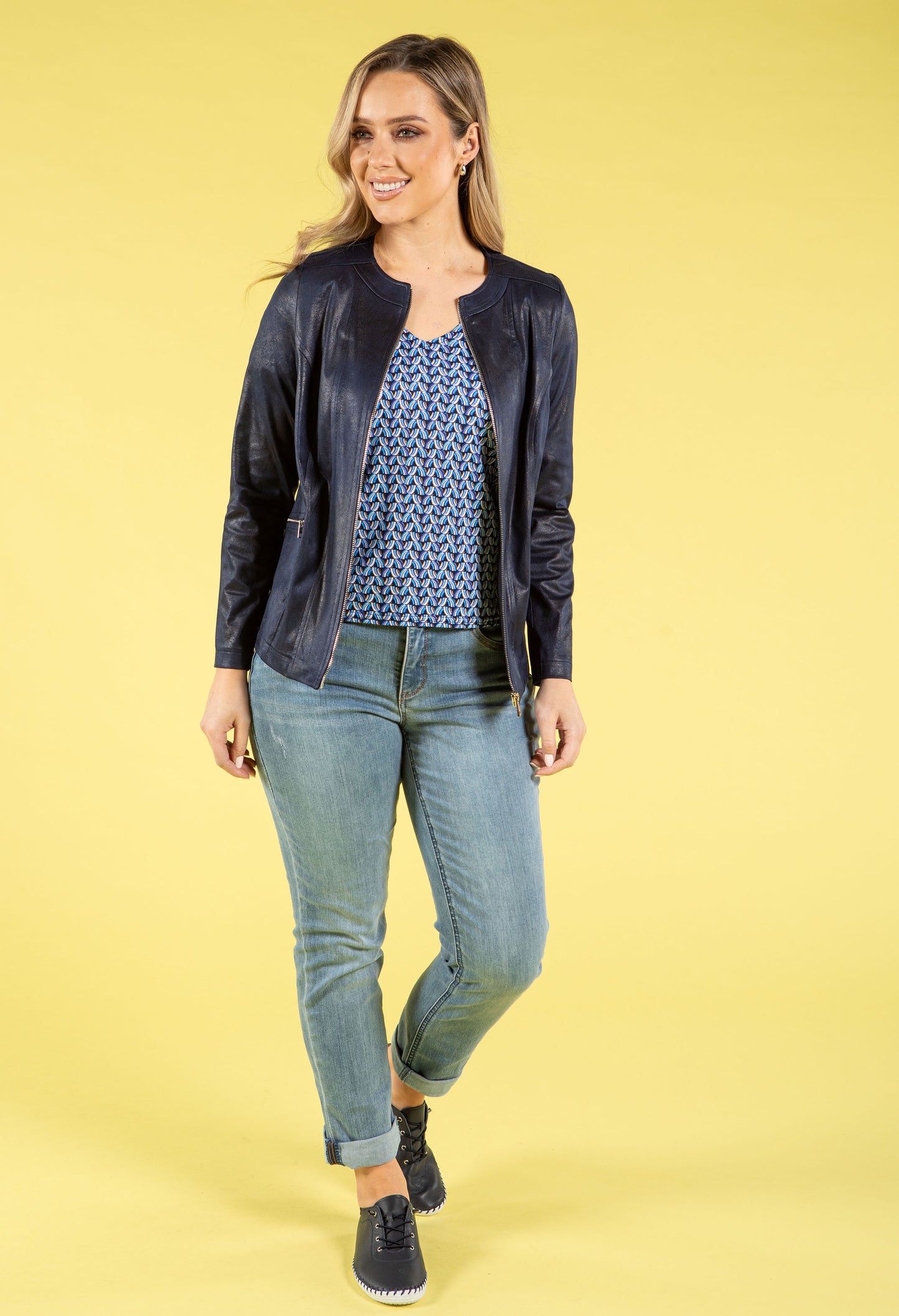 Vintage Leather Look Jacket