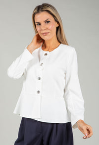 Vonel Textured Peplum Jacket