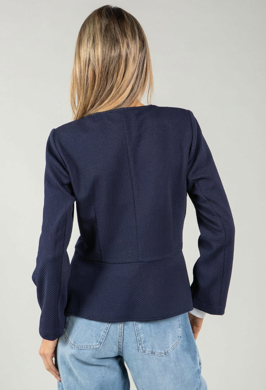 Vonel Textured Peplum Jacket
