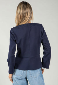 Vonel Textured Peplum Jacket