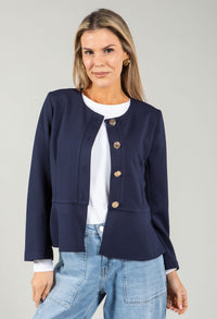 Vonel Textured Peplum Jacket