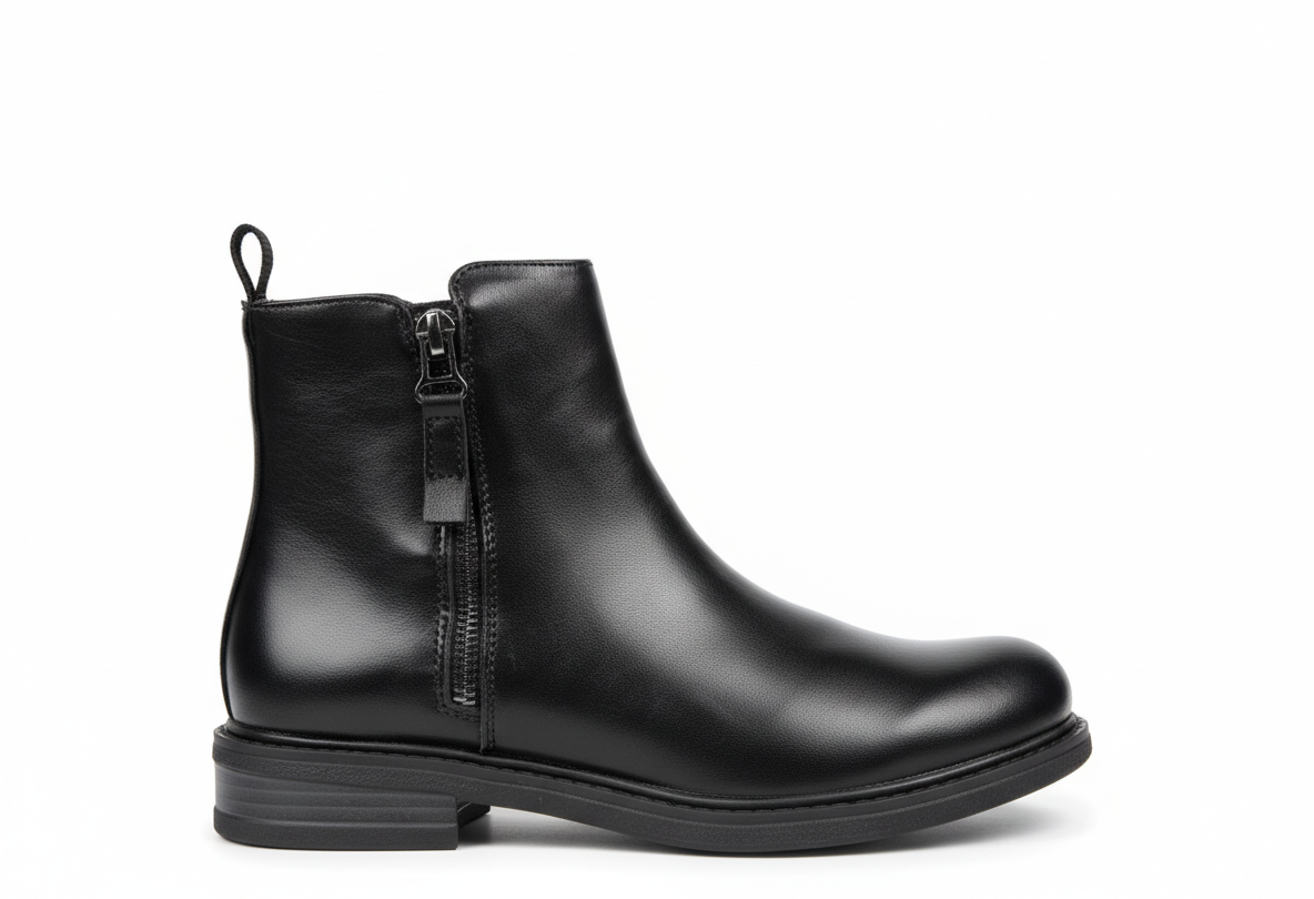 Zip-Up Chelsea Boot